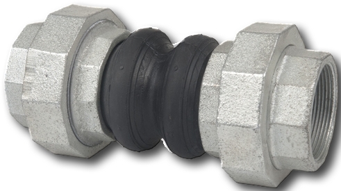 ZETKAMA Компенсатор антивибрационный ZETKAMA 701L-050-C-00, DN050, PN16, корпус - EPDM+Nylon, резьбовое соединение - ковкий чугун, ВР/ВР