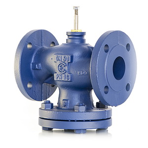 danfoss Регулирующий клапан VFG 33 смесительный/разделительный, разгруженный по давлению; PN = 16 бар, Тмакс. = 150 °С, присоединение фланцевое, материал – чугун, 