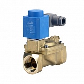 danfoss Соленоидные вентили типа EV220B нормально закрытые (закрыты при отсутствии тока на катушке) для воды, воздуха и масла, с электромагнитной катушкой2) (10 Вт, 220 В, 50 Гц) и штекером; корпус – латунь; PN = 16 бар, Траб. = -10...90 ºС danfoss Соленоидные вентили типа EV220B нормально закрытые (закрыты при отсутствии тока на катушке) для воды, воздуха и масла, с электромагнитной катушкой2) (10 Вт, 220 В, 50 Гц) и штекером; корпус – латунь; PN = 16 бар, Траб. = -10...90 ºС