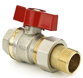 danfoss Шаровой кран полнопроходной тип BVR-F с накидной гайкой и ниппелем «американка», рукояткой типа «бабочка» (DN = 15-25 мм) и ручка для DN = 32 мм; материал – латунь; Тмакс. = 110 °С danfoss Шаровой кран полнопроходной тип BVR-F с накидной гайкой и ниппелем «американка», рукояткой типа «бабочка» (DN = 15-25 мм) и ручка для DN = 32 мм; материал – латунь; Тмакс. = 110 °С