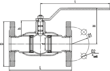 Краны шаровые для газа фланцевого присоединения