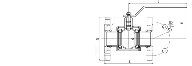 Краны шаровые для газа фланцевого присоединения